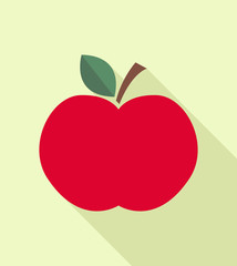 red apple icon,healthy food, vector design