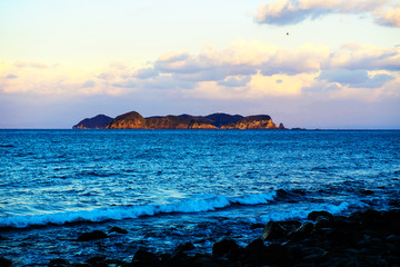 Obraz premium 蒲生田岬より伊島