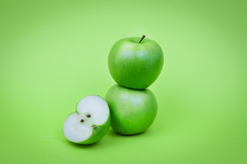 Granny Smith Apple on Green 2