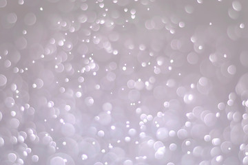 Abstract bokeh lights with light Silver background, beautiful bokeh from water droplets