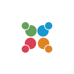 comunity people and busines logo vector