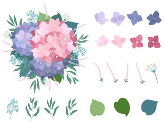 Beautiful Vector floral Element set