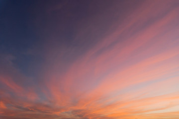 Fototapeta premium The light after the sunset in the countryside