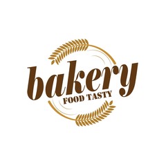 Bakery hand written lettering logo, label, badge, emblem.