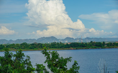 Panoramic view of Nakhon Phanom and Maekhong river