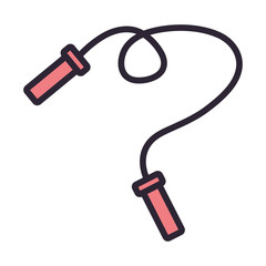 rope jump sport isolated icon