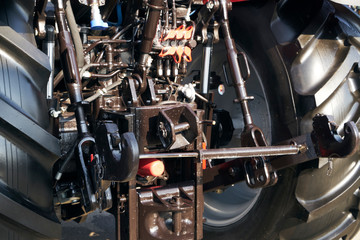 Obraz premium Coupling unit of a modern tractor.