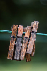 Paper Clips on Clothes Line