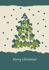 Merry christmas greeting card