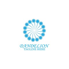 Dandelion vector icon design