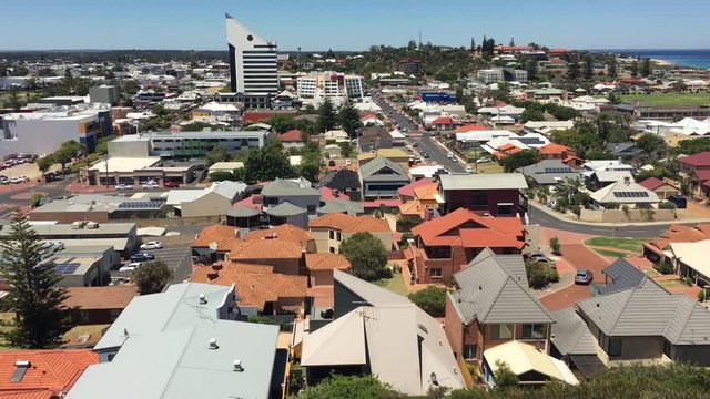 Aerial Landscape View Of Bunbury City In Western Australia.