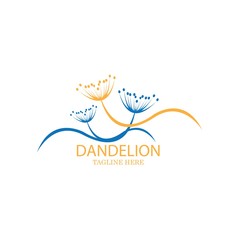 Obraz premium Dandelion vector icon design