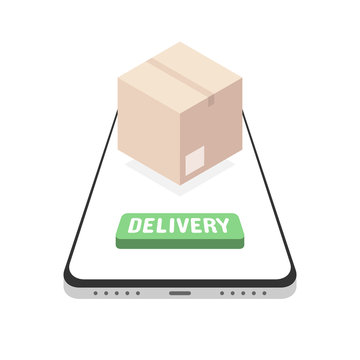 Mobile phone with delivery service app
