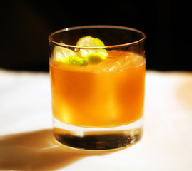 Photo macro of a delicious cocktail alcohol