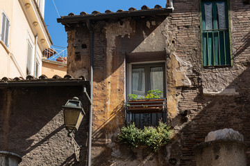 Old house in jewish getto in Rome