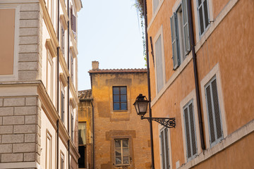Fototapeta na wymiar Old house in jewish getto in Rome