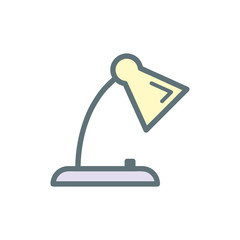 Desk lamp icon Vector design templates