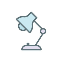 Desk lamp icon Vector design templates