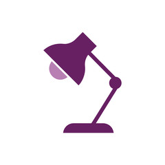 Desk lamp icon Vector design templates