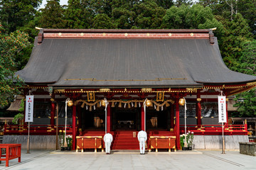 Shiogama and shiwahiko shrines in Miyagi.