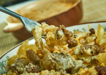 Creamy Cheesy Taco Pasta Bake
