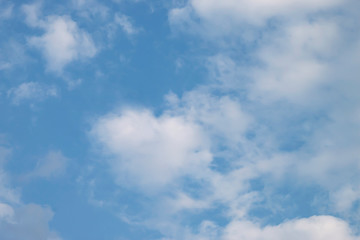 Beautiful white clouds in the sky.