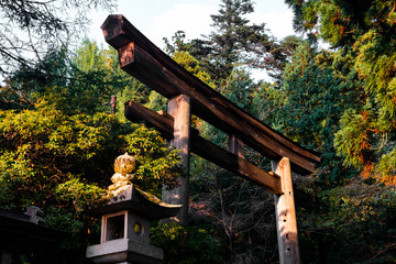 Mononobe-imi shrine in Yamagata - obrazy, fototapety, plakaty