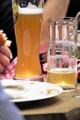 glasses of champagne on table