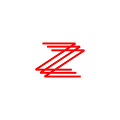 Z letter initial icon logo design vector template
