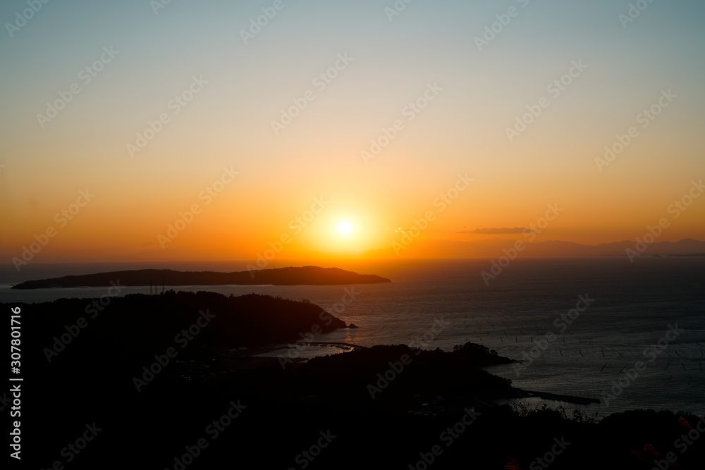 Canvas Prints Sunset of Kinkasan