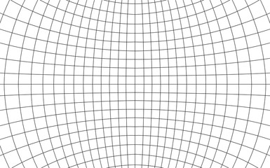 Grid curved background empty in perspective, vector illustratioт