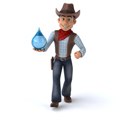 Fun Cowboy - 3D Illustration