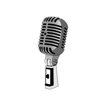 vector of Classic microphone design eps format