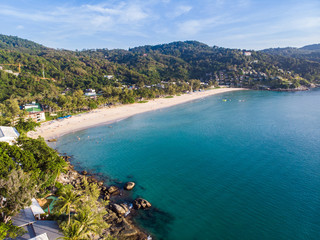 Fototapeta na wymiar High angle view Kata Noi Beach,phuket thailand.