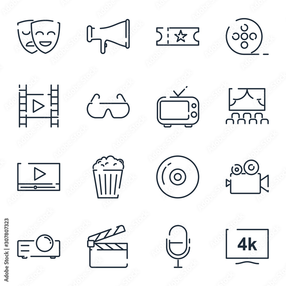 Leinwandbilder approve set icon template color editable. approve pack symbol vector sign isolated on white backgrou