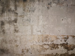 Concrete  old  wall  background  with  copy  space.