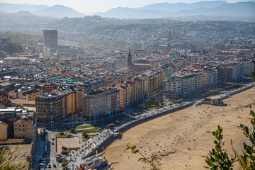 View of San Sebastian from Mount Ulia.