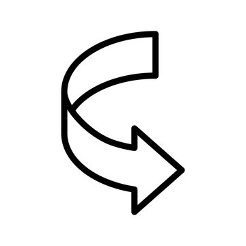 Plastic rotation in eco sustem symbol. isolated vector illustration of arrow label.