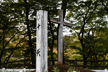 Naklejka premium The christ tomb in Aomori.