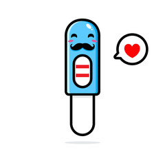 Cool pregnancy test vector design