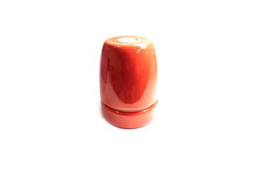 red metallic E27 lamp holder
