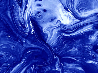 Classic Blue creative abstract hand painted background