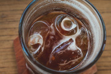 glass of iced coffee