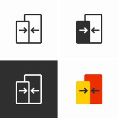 Add to compare, icon for online shop, purchase