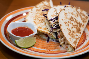 Mexican food - delicious tacos with ground beef