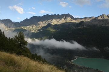 A view of Italian Alps near the village of Ceresole