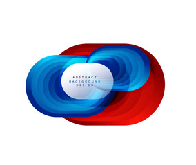 Vector abstract geometric bubble banner created with round shapes. Trendy simple button. Illustration For Wallpaper, Banner, Background, Card, Book Illustration, landing page