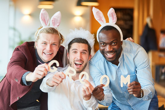 Friends in disguise celebrate bachelor party