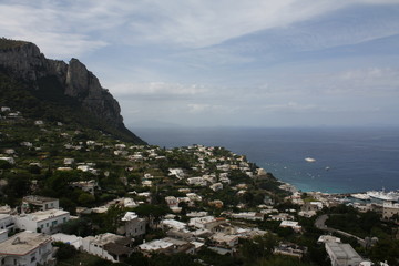 A view of the town of Anacapri, Italy
