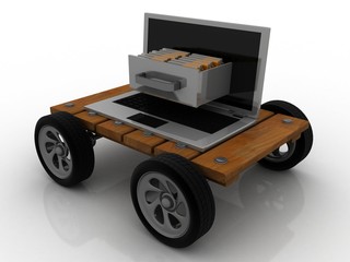 3d rendering computer folder network 